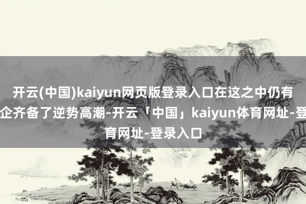 开云(中国)kaiyun网页版登录入口在这之中仍有部分车企齐备了逆势高潮-开云「中国」kaiyun体育网址-登录入口